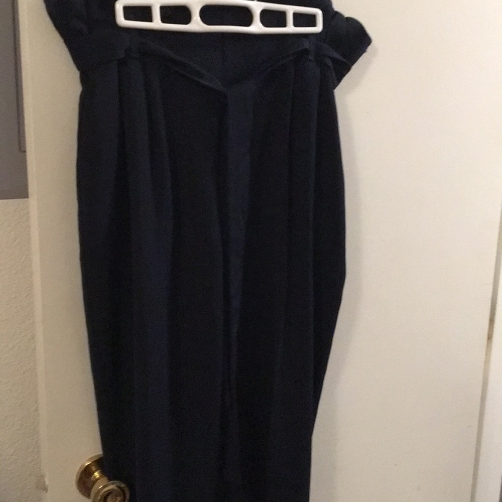 Rachel Roy Beautiful NAvy Pants w Tie Large
